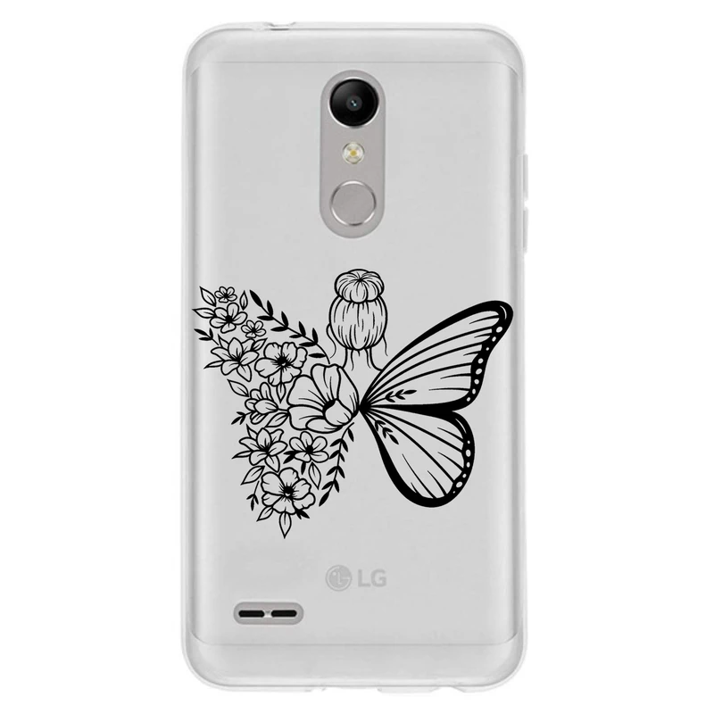 کاور مگافون طرح دختر پروانه ای مدل C53-B مناسب برای گوشی موبایل ال جی K10 2017