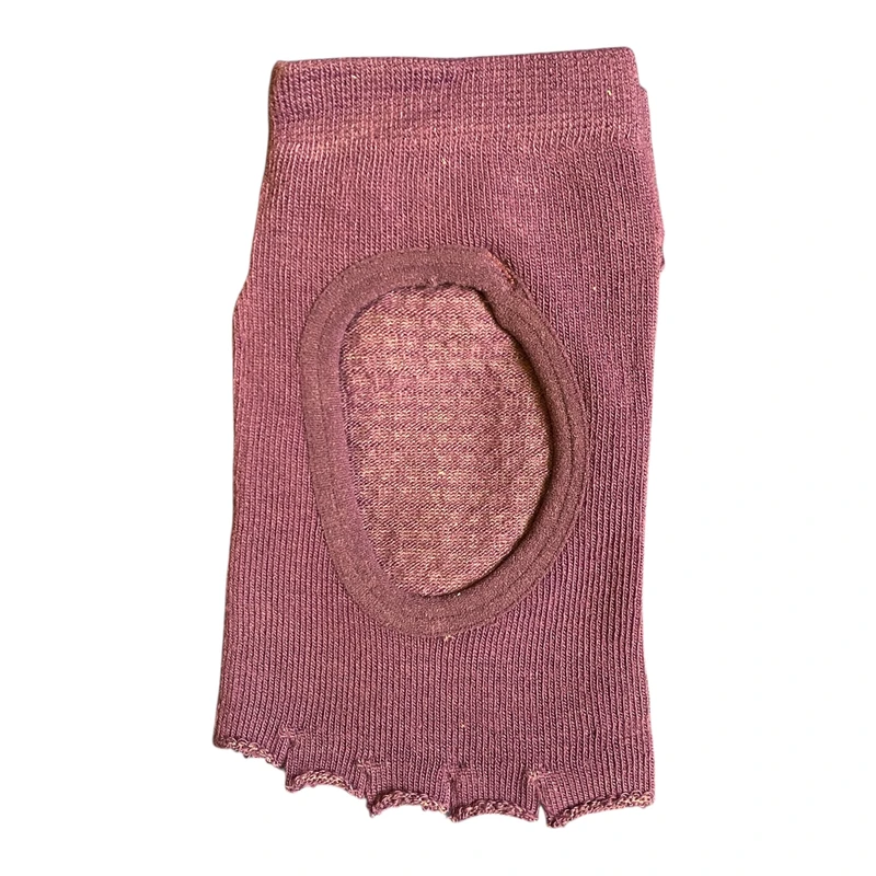 جوراب ساق کوتاه ورزشی زنانه مدل یوگا نیم انگشتی