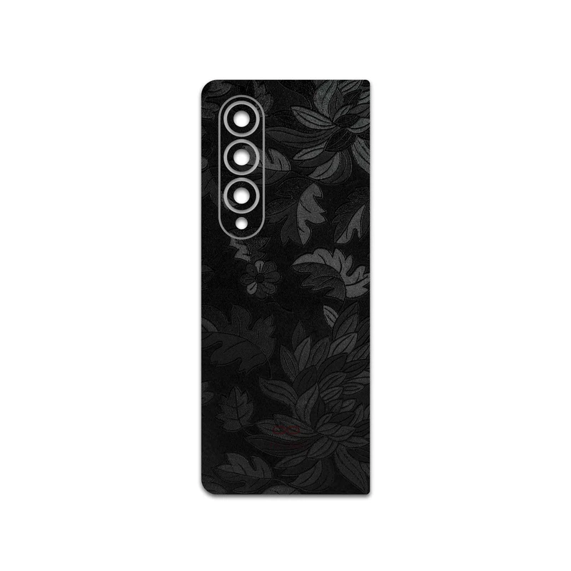 برچسب پوششی ماهوت مدل Black-Wildflower مناسب برای گوشی موبایل سامسونگ Galaxy Z Fold4