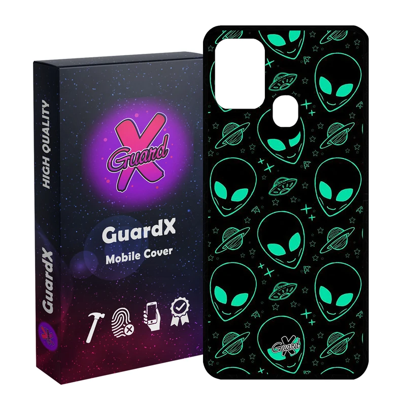 کاور گارد ایکس طرح Alien مدل Glass10200 مناسب برای گوشی موبایل سامسونگ Galaxy M31 / M31 Prime / F41