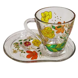 ست فنجان و نعلبکی مدل برگ