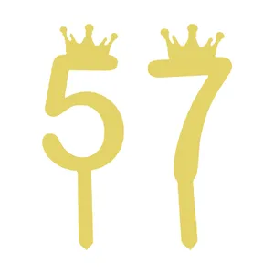 تاپر کیک هانستو مدل عدد 57 کد TPN57 مجموعه 2 عددی