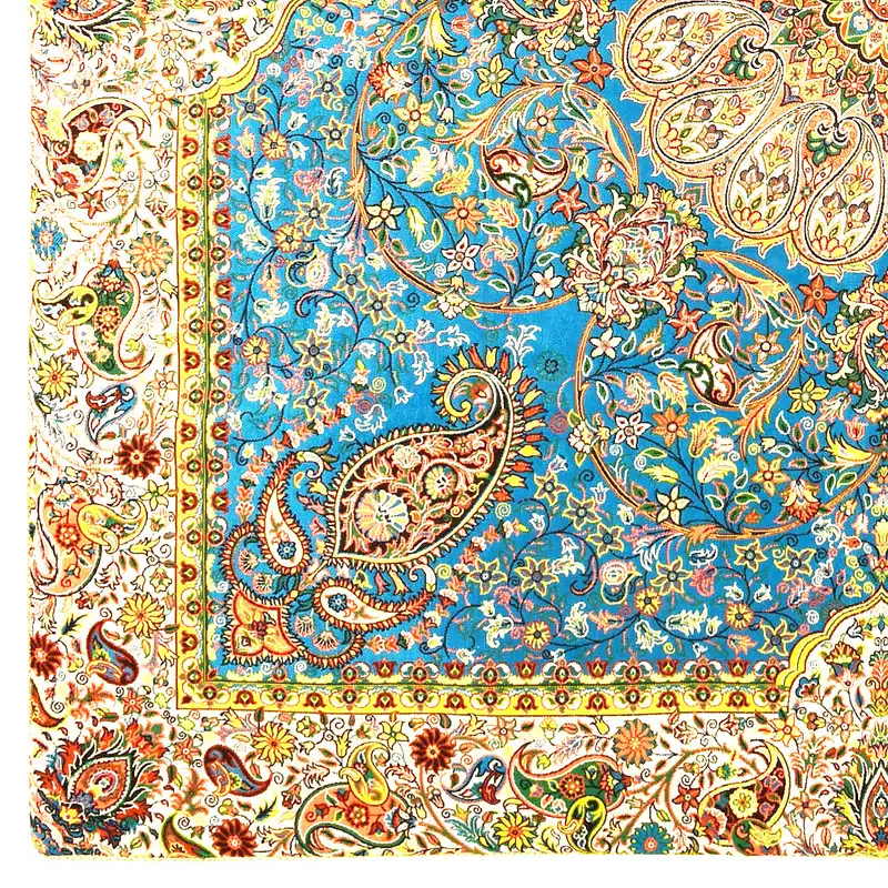 رومیزی ترمه نگین خاتم یزد طرح افشاری کد ABDR3