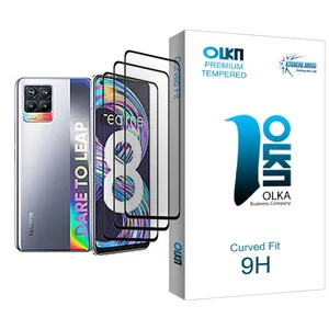 Cooling Olka Glass MIX003 Screen Protector For Realme 8 Pack Of 3