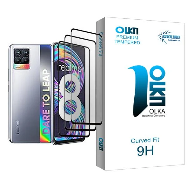 محافظ صفحه نمایش کولینگ مدل Olka Glass MIX003 مناسب برای گوشی موبایل ریلمی 8 بسته سه عددی
