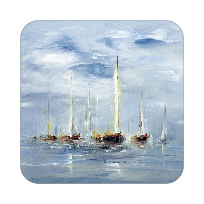 زیر لیوانی کاکتی طرح نقاشی رنگ روغن مدل mg10610