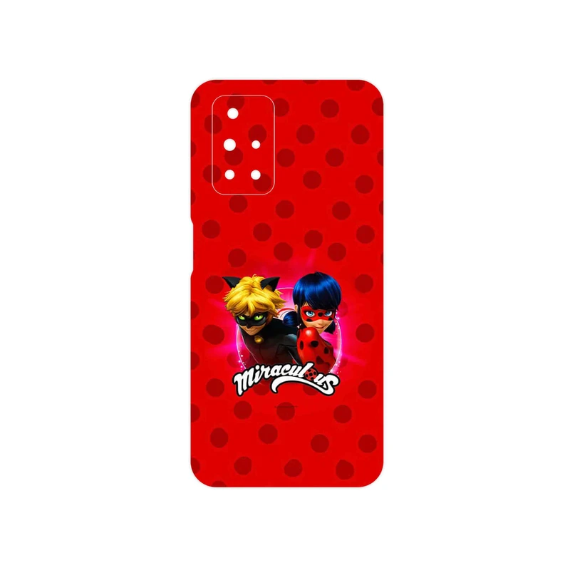 برچسب پوششی ماهوت مدل Ladybug and Cat Noir مناسب برای گوشی موبایل شیائومی Redmi 10