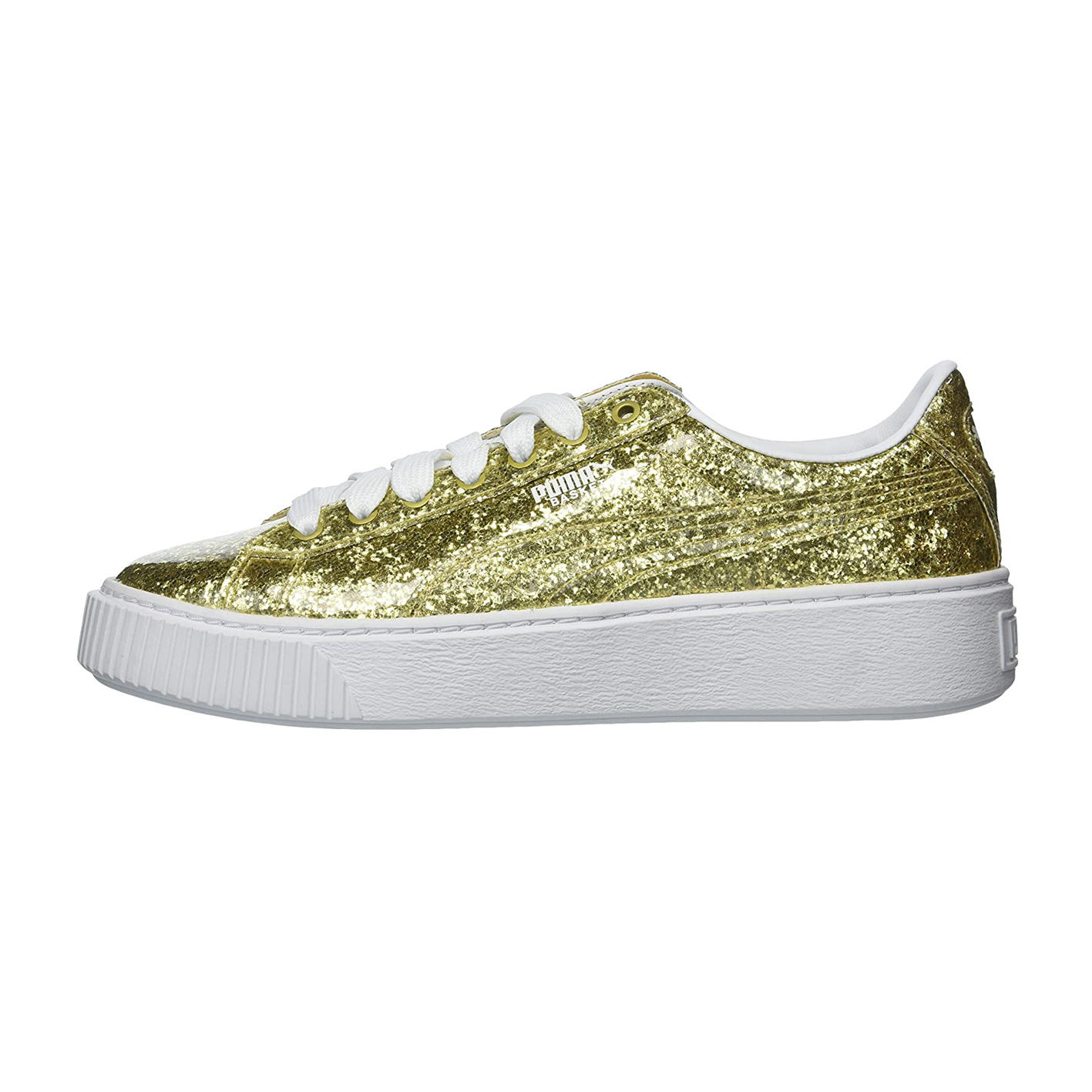 کفش پیاده روی زنانه پوما مدل Basket Platform Glitter -  - 1