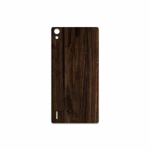 MAHOOT Dark Walnut Wood Cover Sticker for Huawei Ascend P7