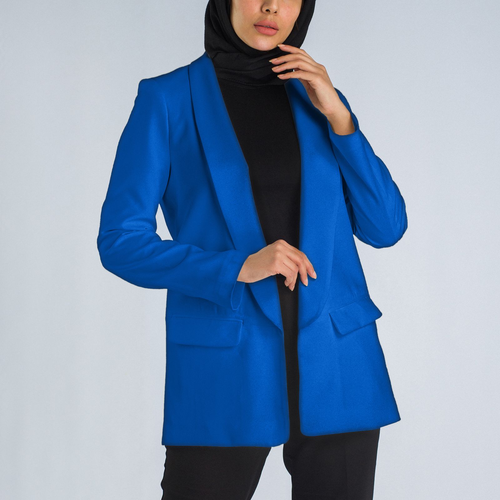 مانتو کتی گردیه مدل 312130 رنگ آبی