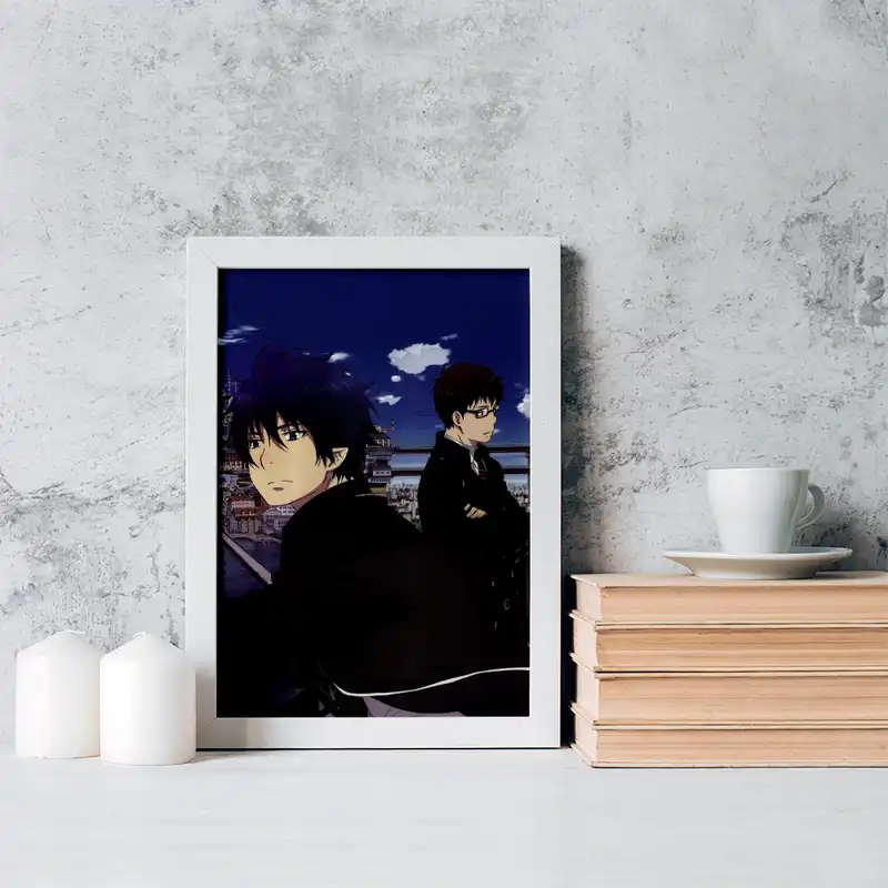 تابلو خندالو مدل رین و یوکیو انیمه جنگیر آبی کد 16387