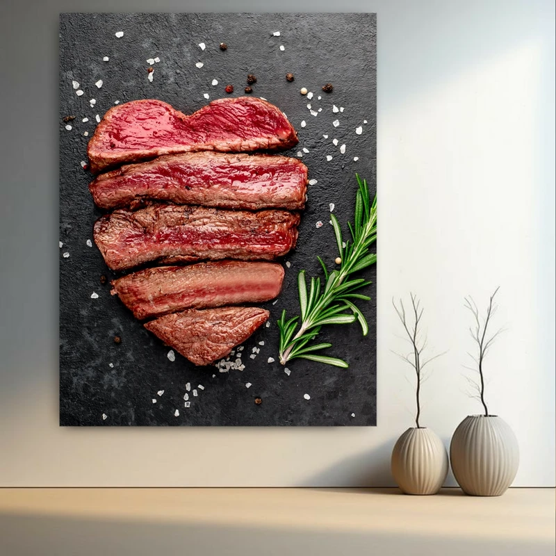  تابلو بوم طرح مخمل استیک مدل قلب کد GR1174