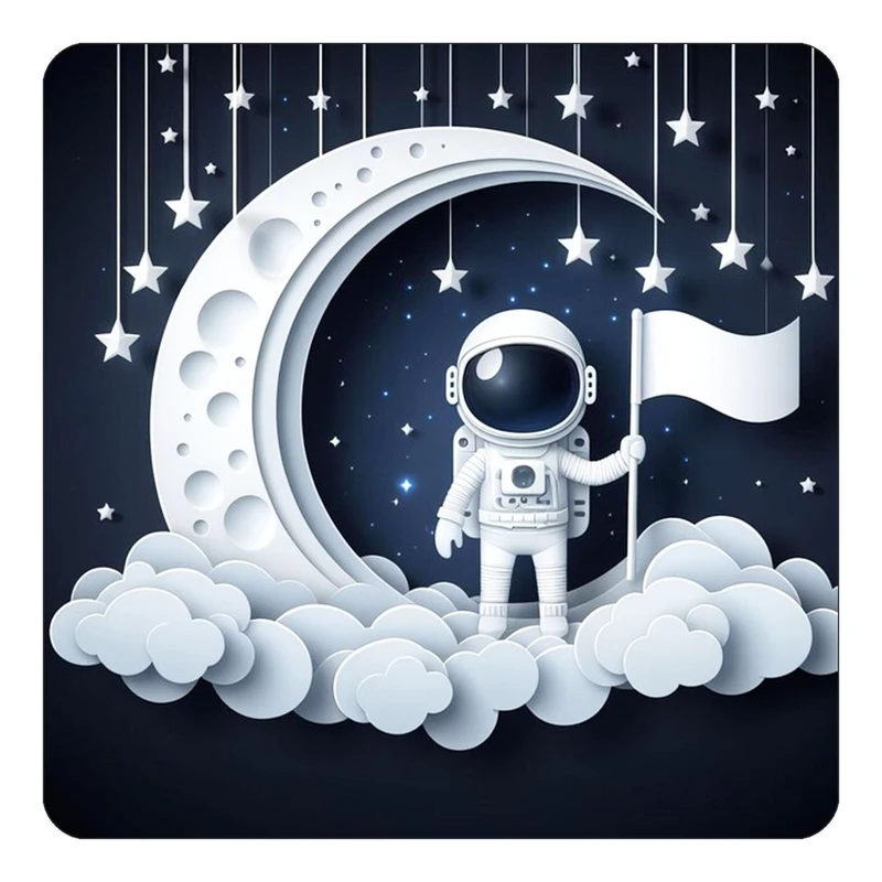 مگنت کاکتی طرح ماه و ستاره مدل mp51852