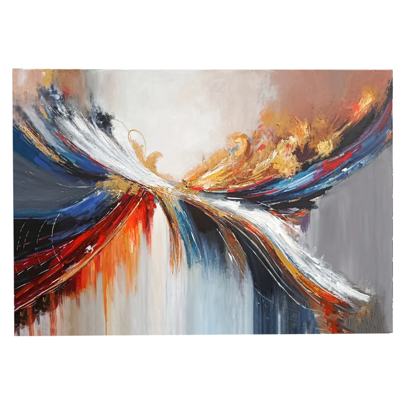 تابلو نقاشی اکریلیک به سبک انتزاعی گالری زند طرح سیمرغ جنون