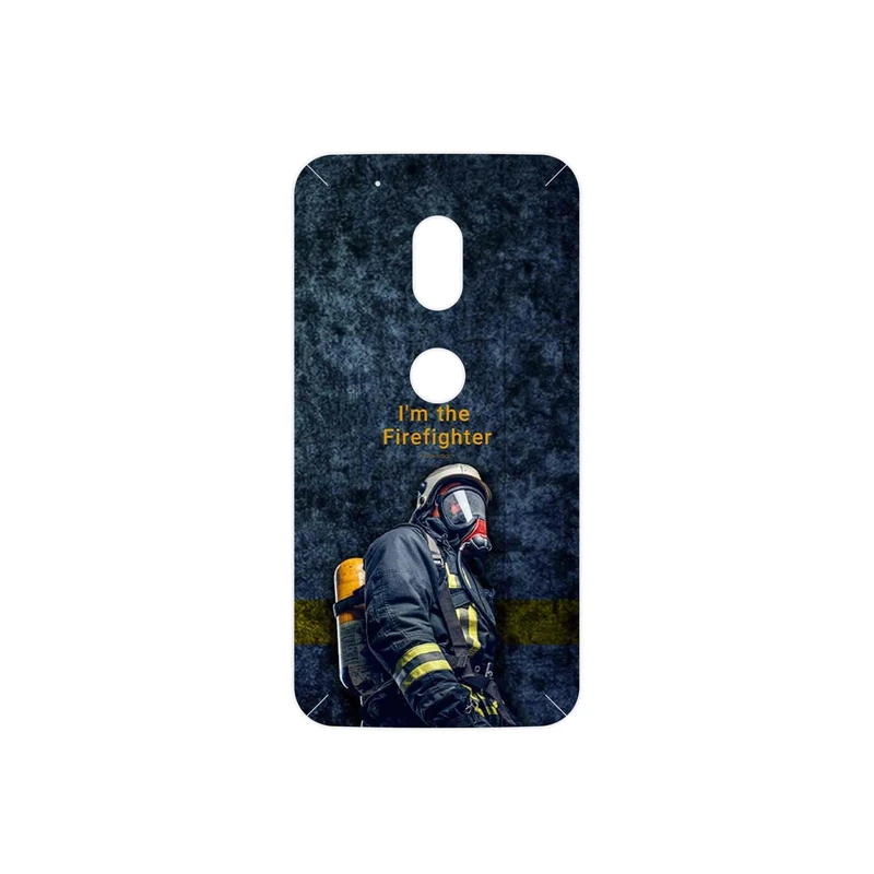 برچسب پوششی ماهوت مدل Firefighter مناسب برای گوشی موبایل موتورولا Moto G4 Play