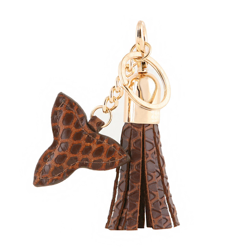 جاکلیدی زنانه چرم یلسان مدل پارمیس کد 053-GLB