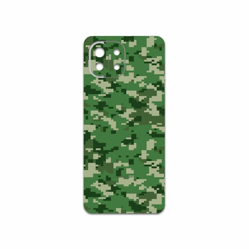 برچسب پوششی ماهوت مدل Army-Green-Pixel مناسب برای گوشی موبایل شیائومی MI 11 LITE