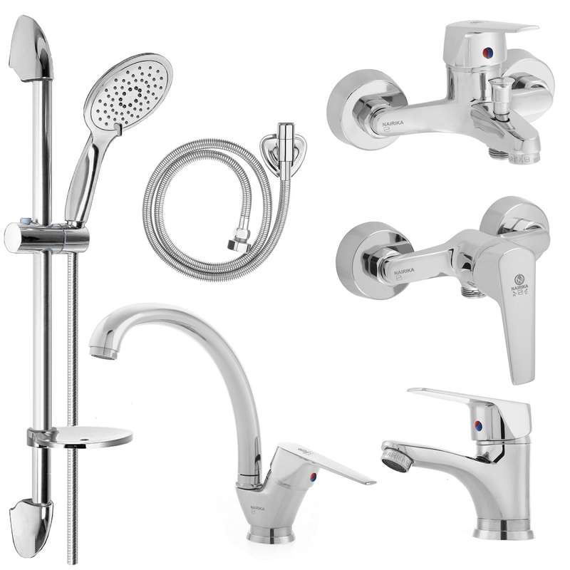 ست شیرآلات نایریکا مدل آروین کد 03 مجموعه 6 عددی