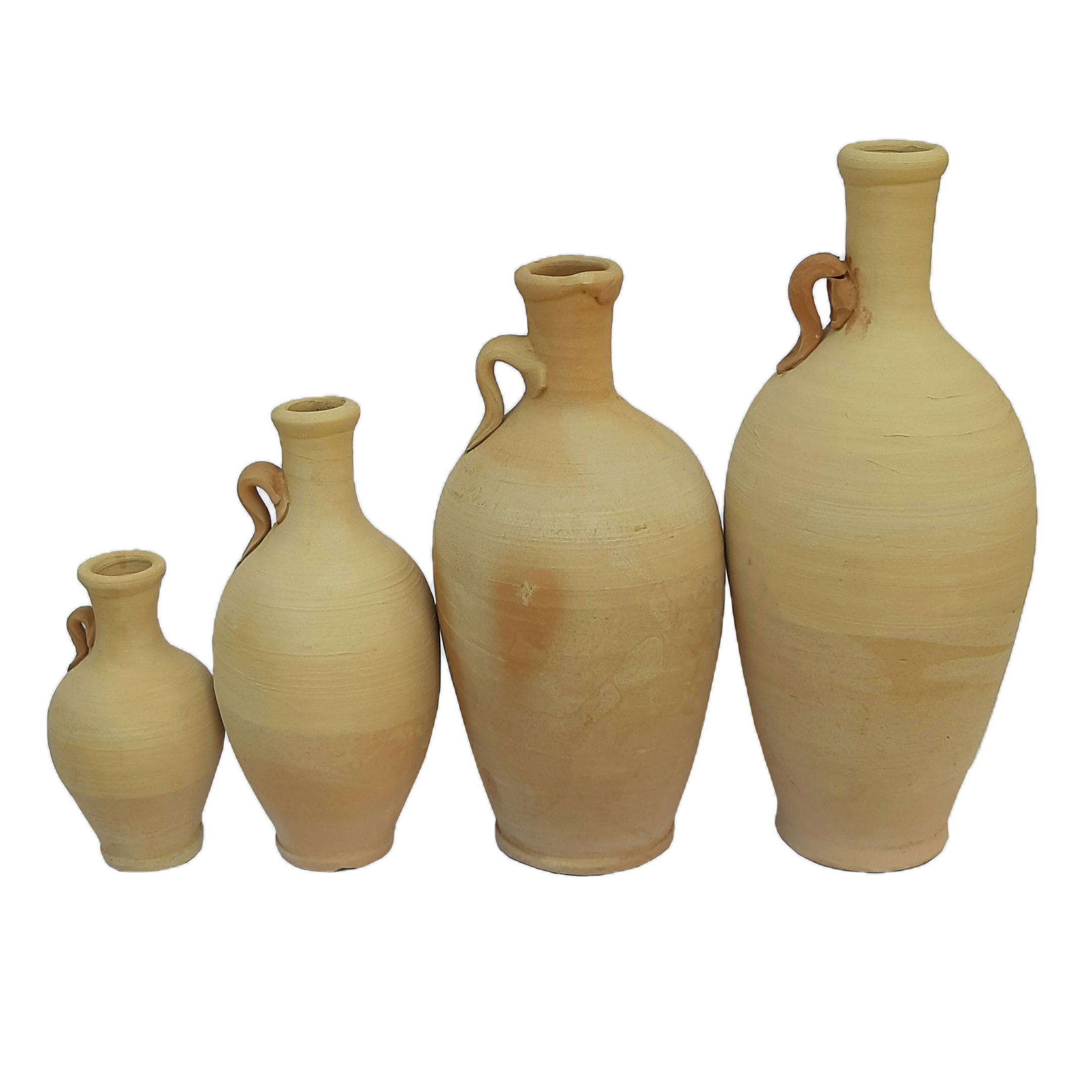 کوزه سفالی مدل هپی فمیلی کد JSD-444 مجموعه 4 عددی