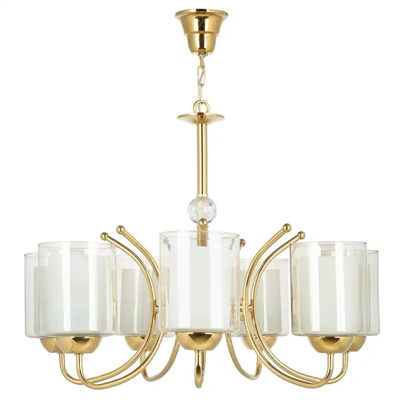 لوستر 7 شعله چشمه نور کد A824/7-G