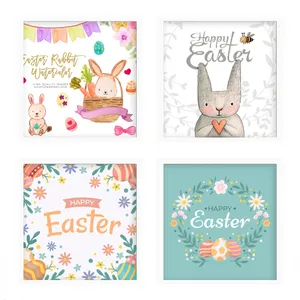 تابلو کودک و نوزاد بکلیت طرح خرگوش مدل W-190 مجموعه 4 عددی