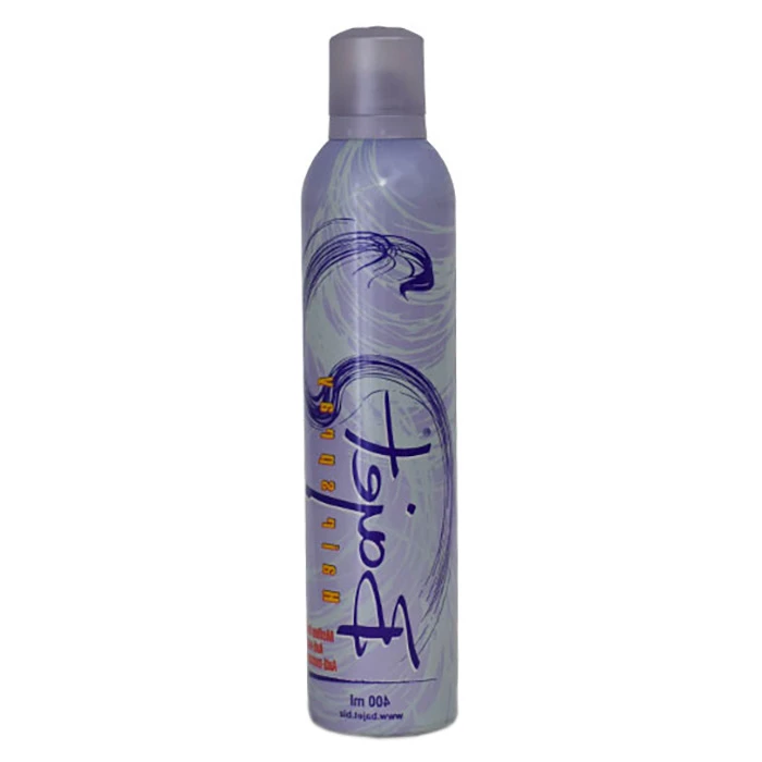 اسپری حالت‌دهنده مو با قدرت حفظ حالت مو شش باژه مدل قدرت نگهداری متوسط مناسب برای انواع مو حجم ۴۰۰ میلی‌لیتر