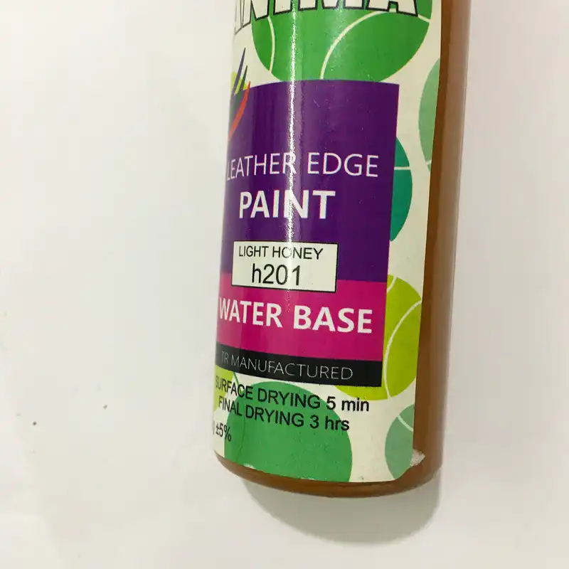 رنگ عسلی روشن لبه چرم آنیما کد H201 وزن 150 گرم