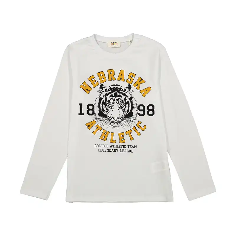 تی شرت آستین بلند پسرانه کوتون مدل 1kkb16446ok-000