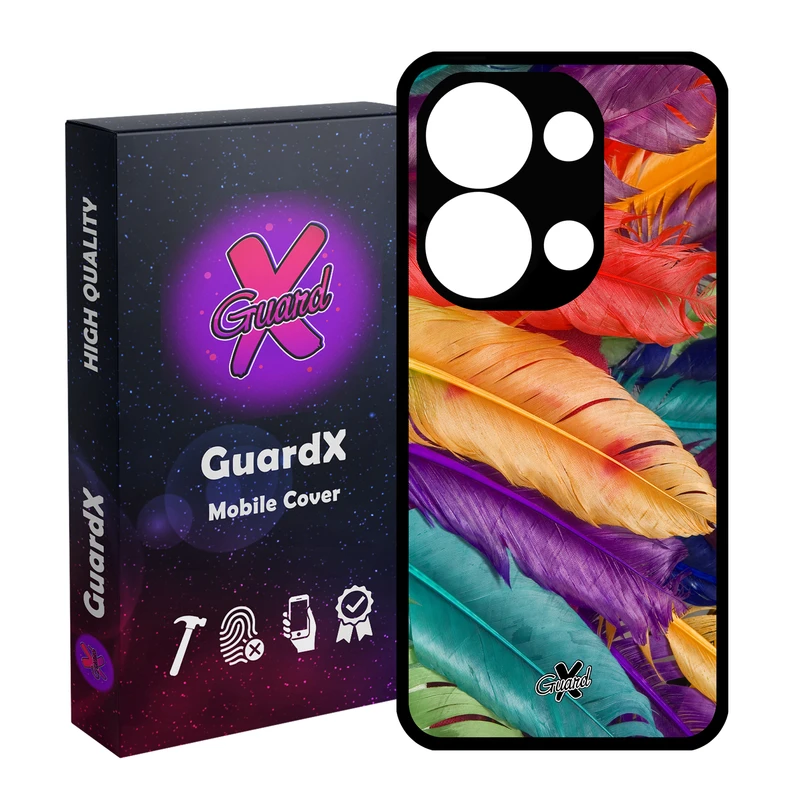 کاور گارد ایکس طرح Feather مدل Glass10180 مناسب برای گوشی موبایل شیائومی Poco X6 5G / Note 13 Pro 5G