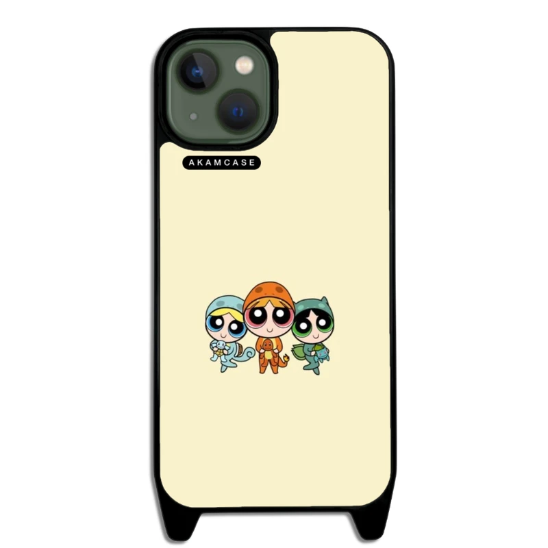 کاور آکام مدل AMCWLA13-POWERPUFF GIRLS14 مناسب برای گوشی موبایل اپل iPhone 13