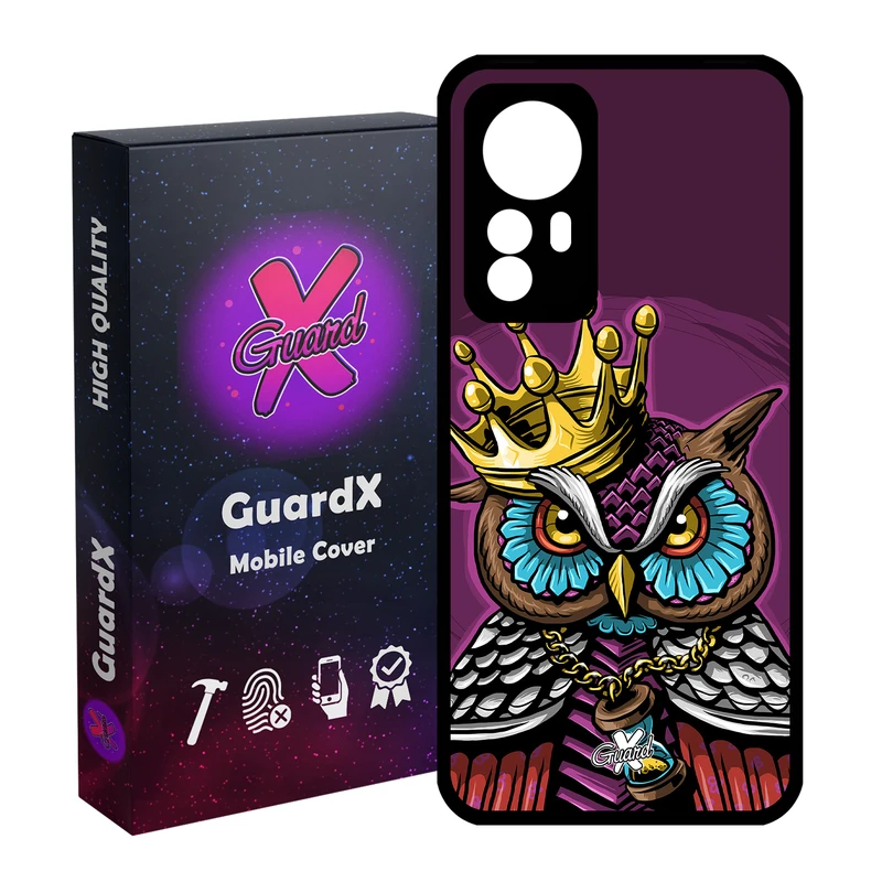 کاور گارد ایکس طرح Owl مدل Glass10081 مناسب برای گوشی موبایل شیائومی Redmi Note 12S