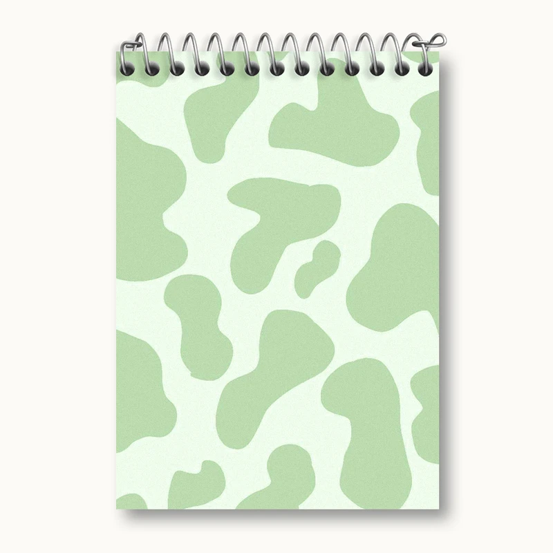 دفتر یادداشت 50 برگ خندالو طرح لکه رنگ سبز کد N2756