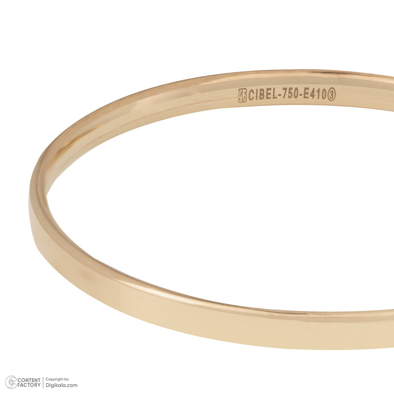 النگو طلا 18 عیار زنانه مدل آينه ای سایز 4 النگو طلا 18 عیار زنانه مدل آينه ای سایز 4