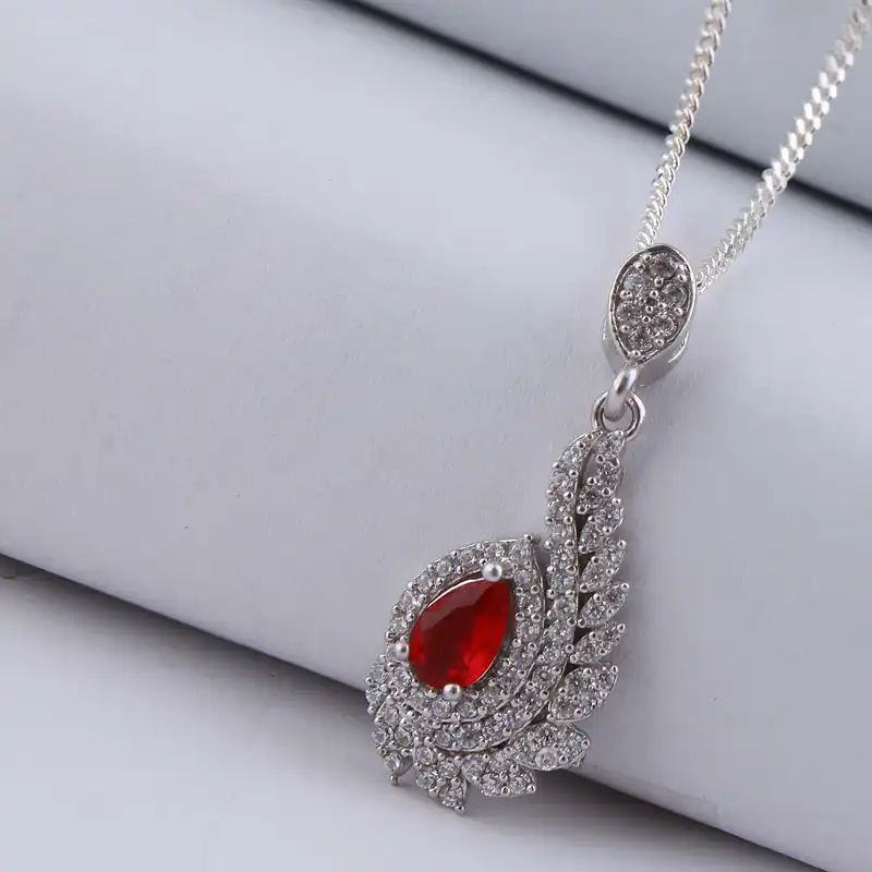 نیم ست نقره زنانه بازرگانی میلادی مدل سنگ کوارتز نگین برلیان بدون ریزش آبکاری رادیوم کد NTR_478