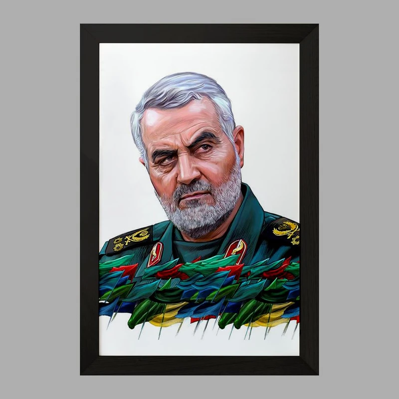 تابلو خندالو مدل سردار قاسم سلیمانی  کد 12602