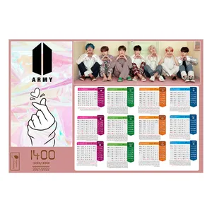 تقویم دیواری سال 1400 بادکنک آبی مدل BTS2