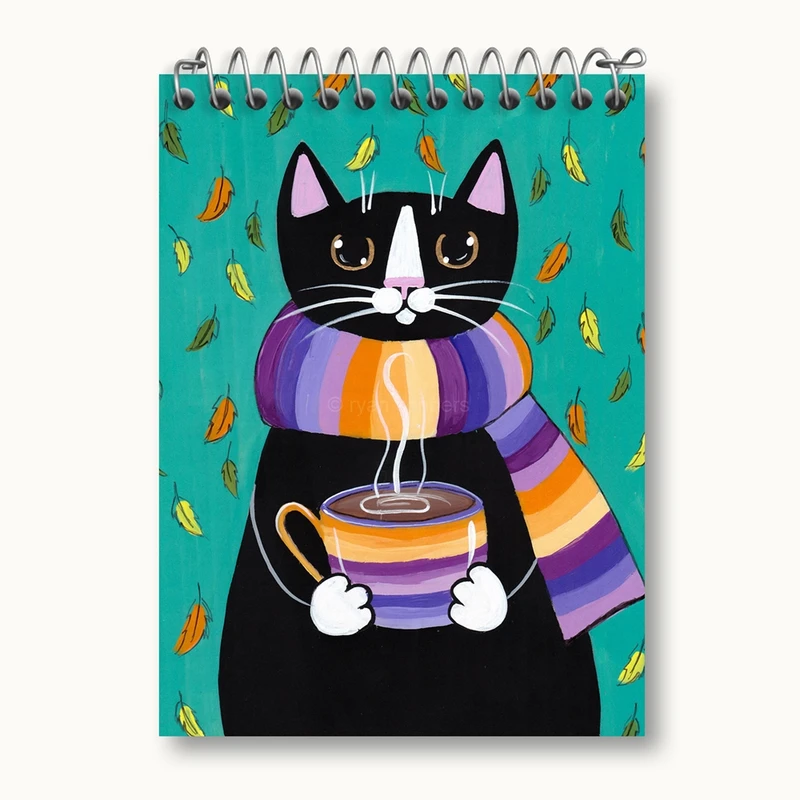 دفتر یادداشت 50 برگ خندالو مدل گربه کد 5192