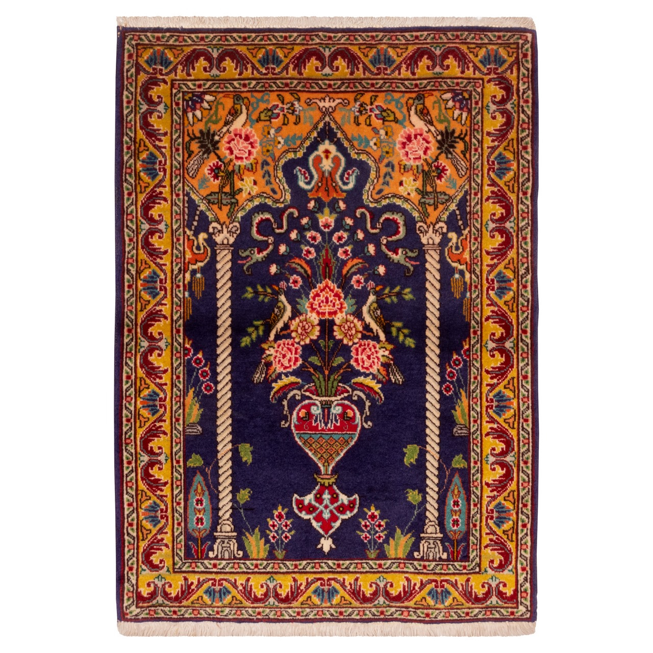 فرش قدیمی دستباف نیم متری سی پرشیا کد 102397