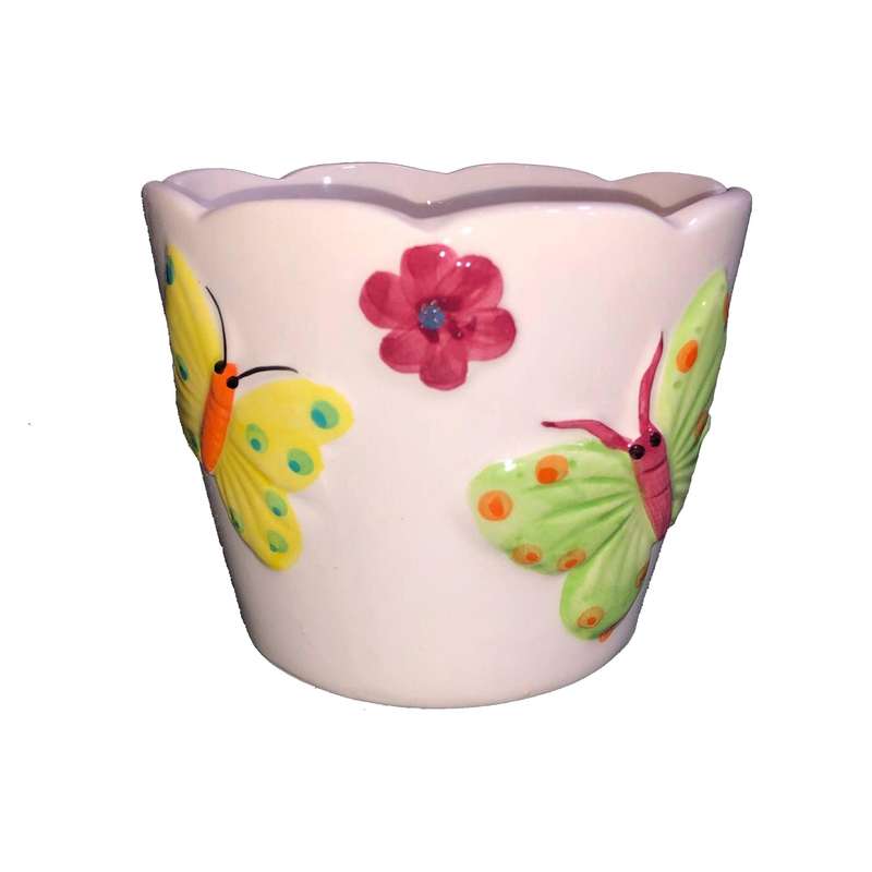 گلدان دکوری طرح پروانه کد 48