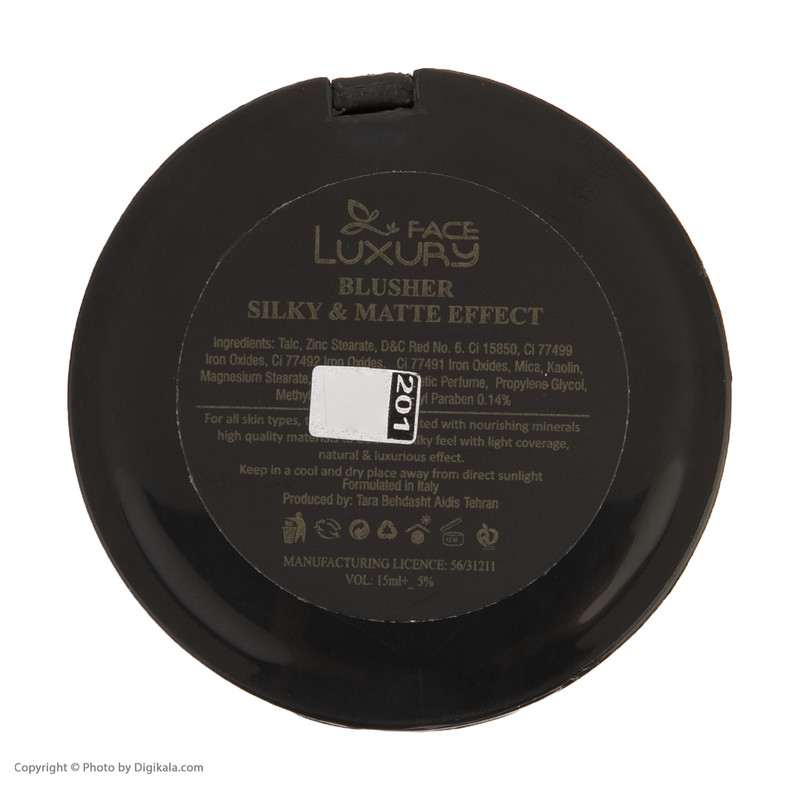 رژ گونه لاکچری فیس مدل Matte Effect شماره 201 رژ گونه لاکچری فیس مدل Matte Effect شماره 201