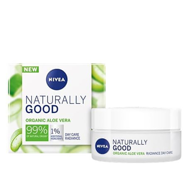 کرم آبرسان روز نیوآ مدل NATURALLY GOOD ORGANIC ALOE VERA حجم 50 میلی لیتر
