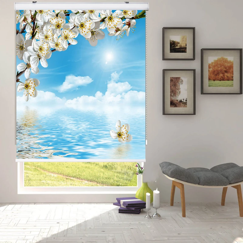 پرده شید زیو کد NT041 سایز 200 × 160 سانتی‌ متر