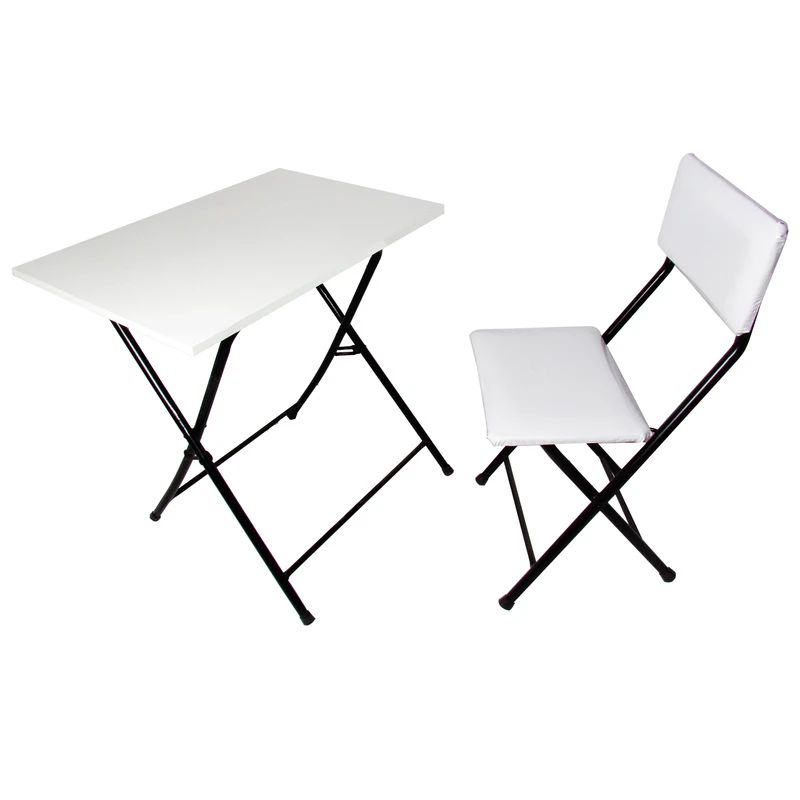 میز تحریر و صندلی میزیمو مدل وایت برد فورمیکا کد 309