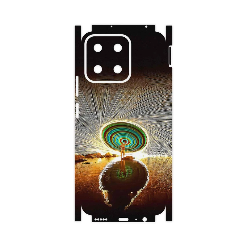 برچسب پوششی ماهوت مدل Night Light Fountain-FullSkin مناسب برای گوشی موبایل آنر X7c