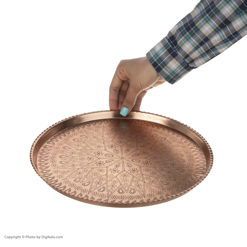 عکس شماره 2 : سینی مسی مس زنجان کد 7