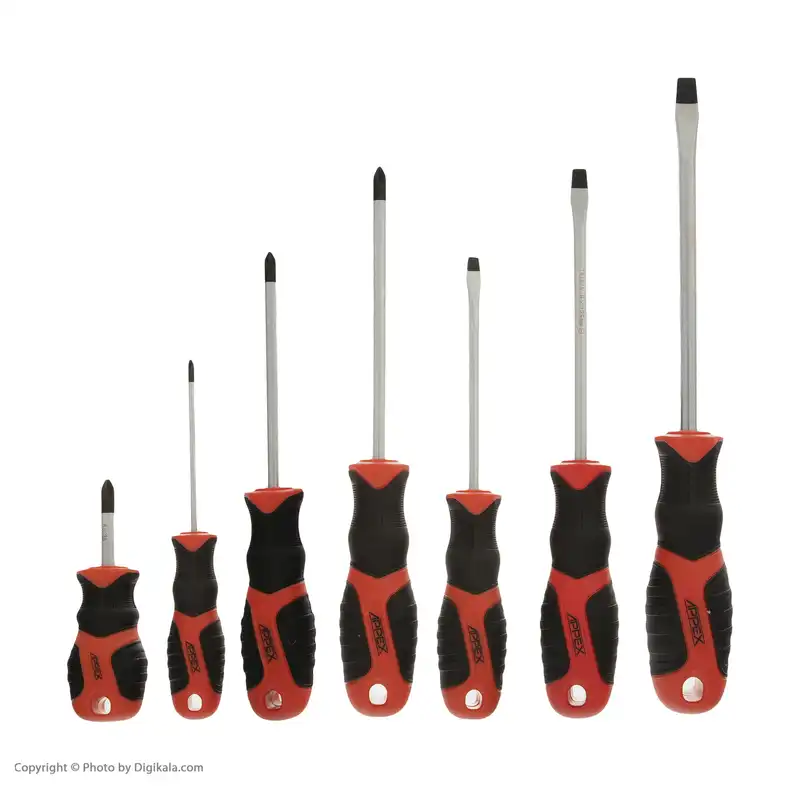 مجموعه 7 عددی پیچ گوشتی اپکس کد 1107