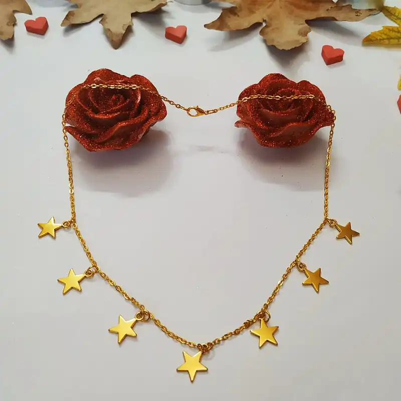 گردنبند زنانه مدل ستاره کد HN1606