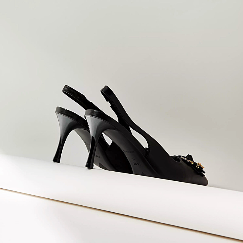 کفش زنانه مکس مدل Floral Accent Slip-On with Stiletto Heels