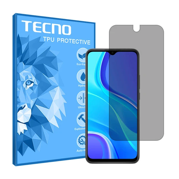 محافظ صفحه نمایش حریم شخصی تکنو مدل HyPRV مناسب برای گوشی موبایل شیائومی Redmi 9