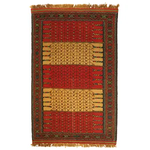 گلیم دستبافت مدل کردی کد 410358
